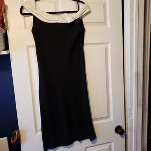 BCBG Maxazria black/white knit dress